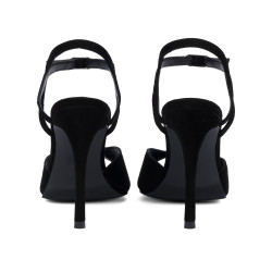 Sandalias de mujer 1365 negro terciopelo