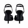 Sandalias de mujer 1365 negro terciopelo