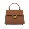 Bolso de mujer de hombro 032g marrón dorado