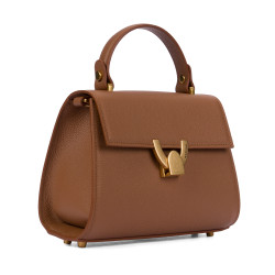 Bolso de mujer de hombro 032g marrón dorado