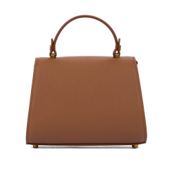 Bolso de mujer de hombro 032g marrón dorado
