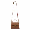 Bolso de mujer de hombro 032g marrón dorado