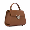 Bolso de hombro para dama 032g 01 marrón dorado