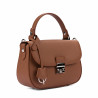 Bolso de mano para mujer 022g 01 marrón dorado