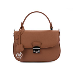 Bolso de mano para mujer 022g 01 marrón dorado