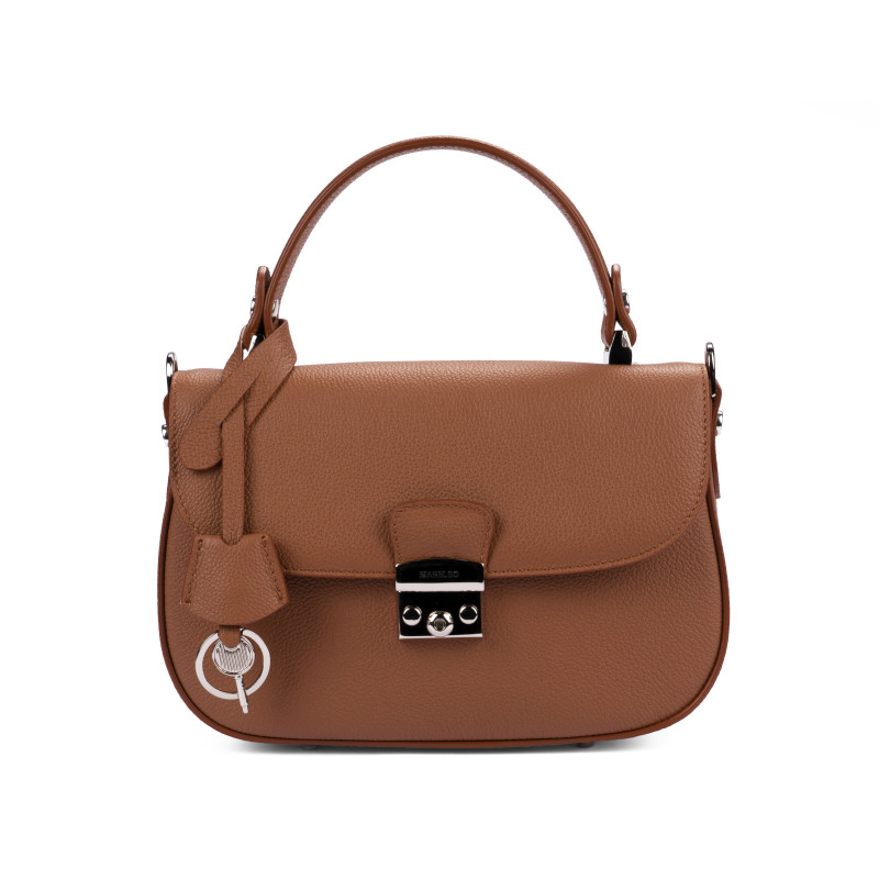 Bolso de mano para mujer 022g 01 marrón dorado