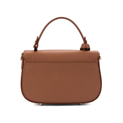 Bolso de mano para dama 022g marrón dorado