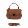 Bolso de mano para dama 022g marrón dorado