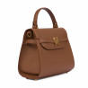 Bolso de mujer de hombro 033g marrón dorado