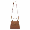 Bolso de mujer de hombro 033g marrón dorado