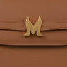 Bolso de mujer de hombro 033g marrón dorado