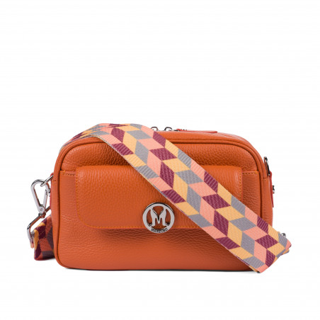 Bolso de mujer de hombro 014g 01 naranja
