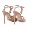 Sandalias mujer 1365 charol beige