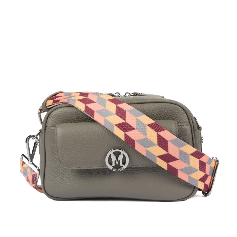 Bolso de mujer de hombro 014g 01 taupe