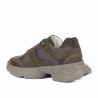 Zapatillas deportivas de mujer 6102 arena velur combinado 01