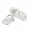 Sandalias para niños 2500 charol blanco