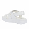 Sandalias para niños 2500 charol blanco