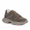Zapatillas deportivas de mujer 6102 arena velur combinado 01
