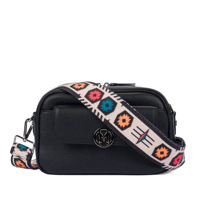 Bolso de hombro para mujer 014g 01 biz negro