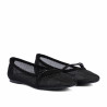 Bailarinas mujer 1369 negro combinado