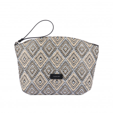 Bolso de mano para mujer 213g 01 rafia negro