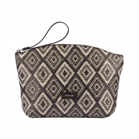 Bolso de mano para dama 213g 01 rafia cacao