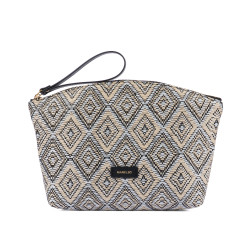 Bolso de mano para mujer 213g rafia negro