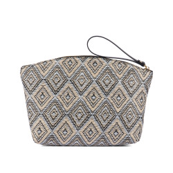Bolso de mano para mujer 213g rafia negro