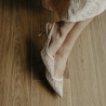 Sandalias de mujer 1368 beige combinado