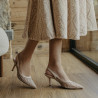 Sandalias de mujer 1368 beige combinado