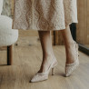 Sandalias de mujer 1368 beige combinado