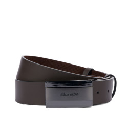 Cinturón para hombre 52b marrón oscuro