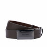 Cinturón para hombre 52b marrón oscuro