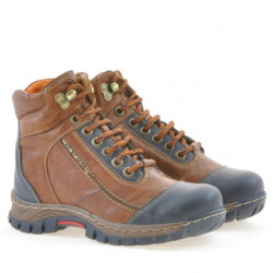 Botines para niños 3219 marrón+índigo