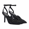 Sandalias de mujer 1370 negro combinado