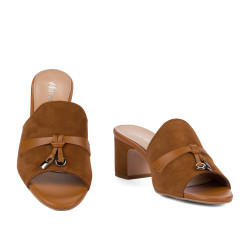 Sandalias mujer 1367 camello de ante