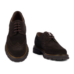 Zapatos casuales para hombre 989 café de ante