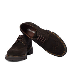 Zapatos casuales para hombre 989 café de ante