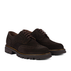 Zapatos casuales para hombre 989 café de ante
