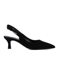 Sandalias mujer 1338 negro terciopelo