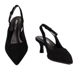 Sandalias mujer 1338 negro terciopelo