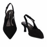 Sandalias mujer 1338 negro terciopelo