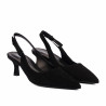 Sandalias mujer 1338 negro terciopelo