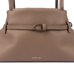 Bolso de mujer de hombro 053g capuchino