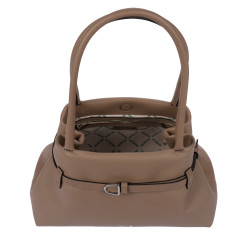 Bolso de mujer de hombro 053g 01 capuchino