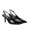Sandalias de mujer 1328 charol negro