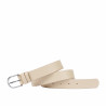 Cinturón mujer 43-1m beige saffiano