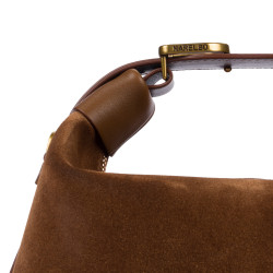 Bolso de mano para dama 037g ante marrón