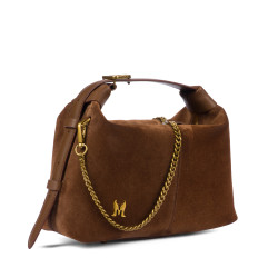 Bolso de mano para dama 037g ante marrón