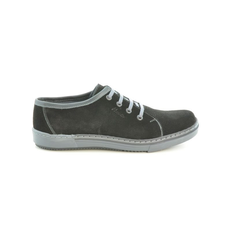 Zapatos casuales / deportivos para hombre 722 negro ante+gris